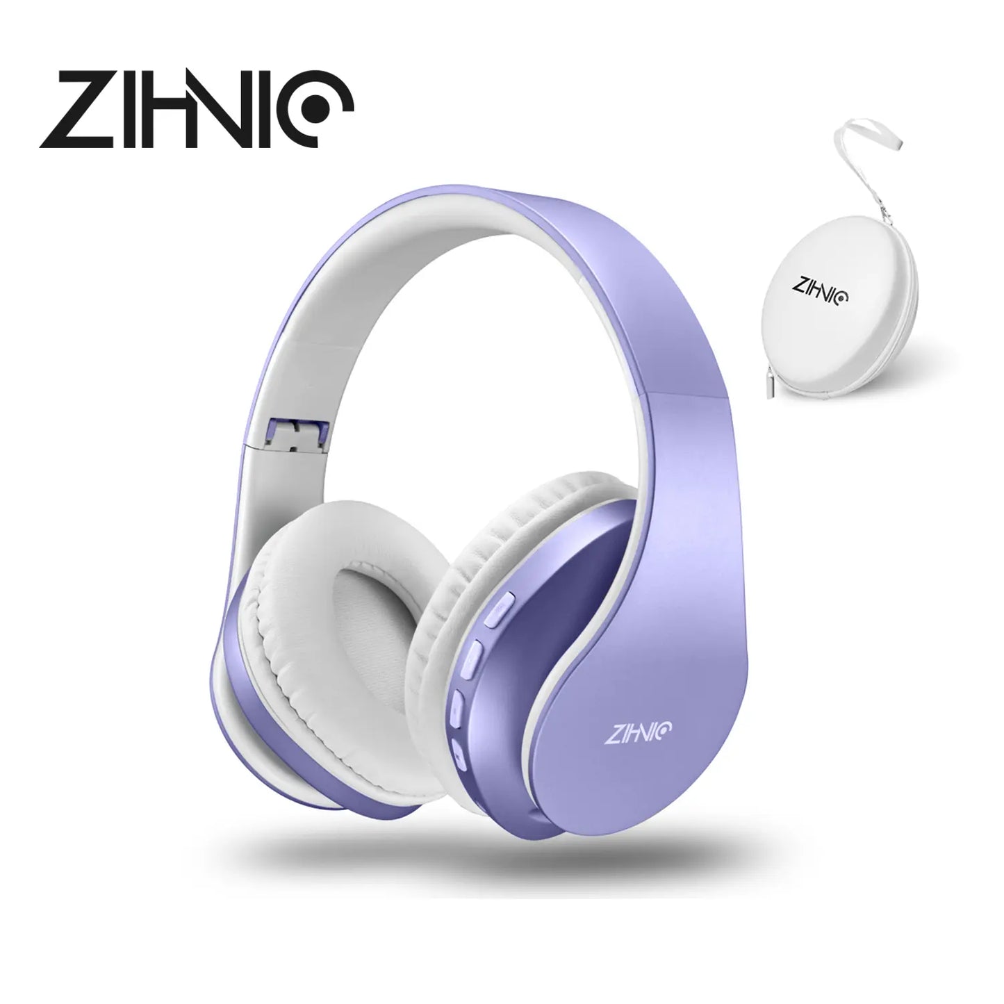 ZIHNIC WH-816 Wireless Bluetooth Over-Ear Headphones with Long Battery Life, Waterproof Design, and Foldable Sport Features for Comfortable Extended Use