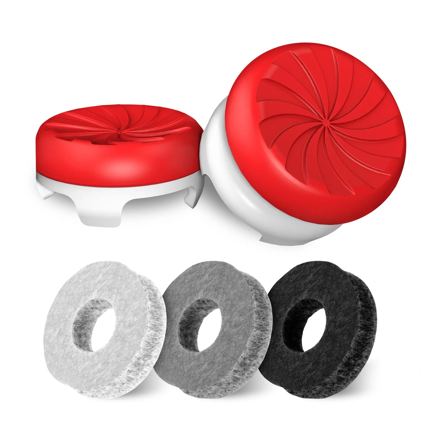 KontrolFreek Aim Boost Kit - Inferno Edition for PlayStation 5 (PS5) and PlayStation 4 (PS4) Controllers | Performance Thumbsticks and Precision Rings Included