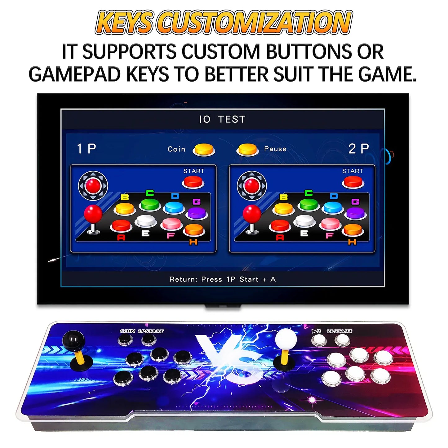 Pandora Box Retro Arcade Console - 29,800 Games, Dual HDMI Output for HD TV, Projector, and PC, 3D Game Support for 1 to 4 Players, Features Save, Pause, Favorites, and Game Management