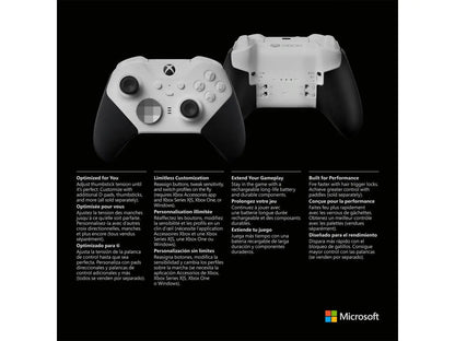 Microsoft Xbox Elite Series 2 Wireless Controller - White - Accessories for Game Console - Price Reduced