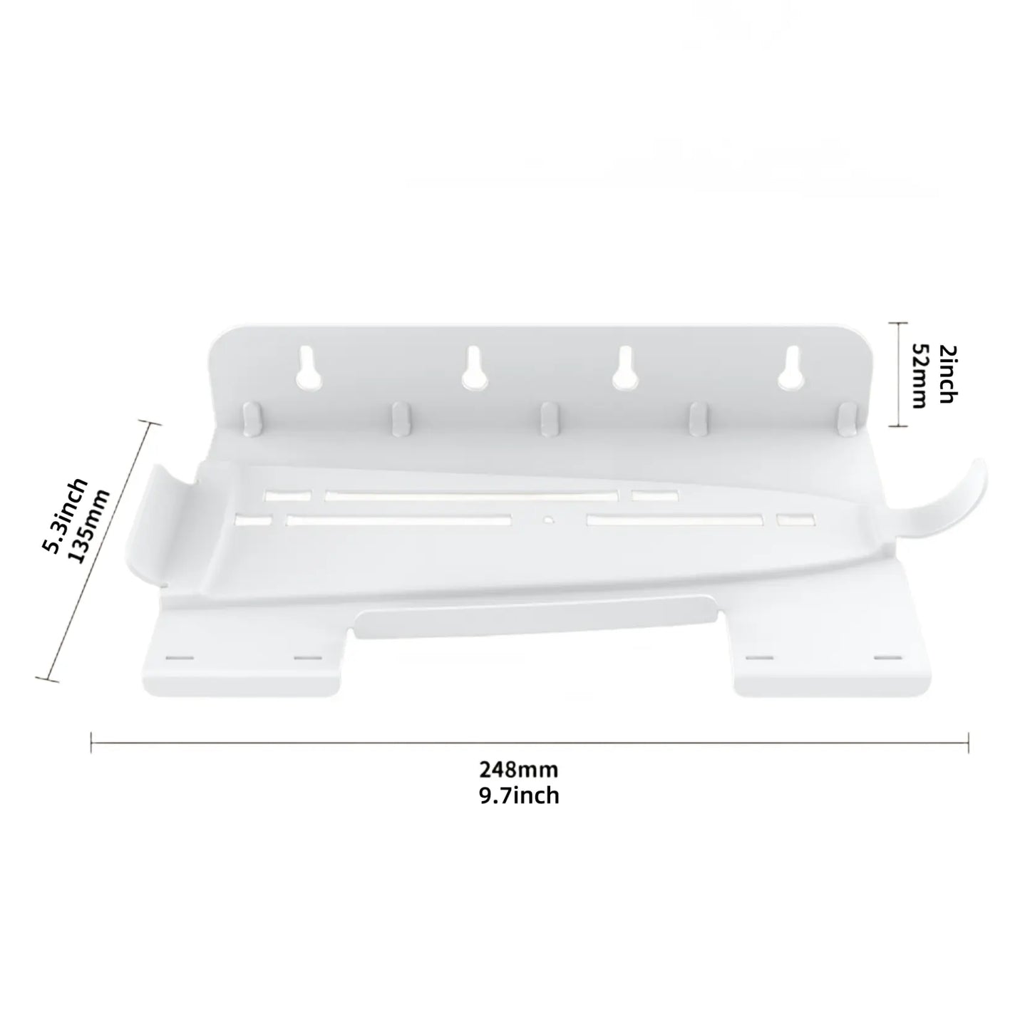 Vertical Wall Mount Stand for PS5 & PS5 Slim Console - Includes Controller Hook and Screw Fixing - Game Console Accessories