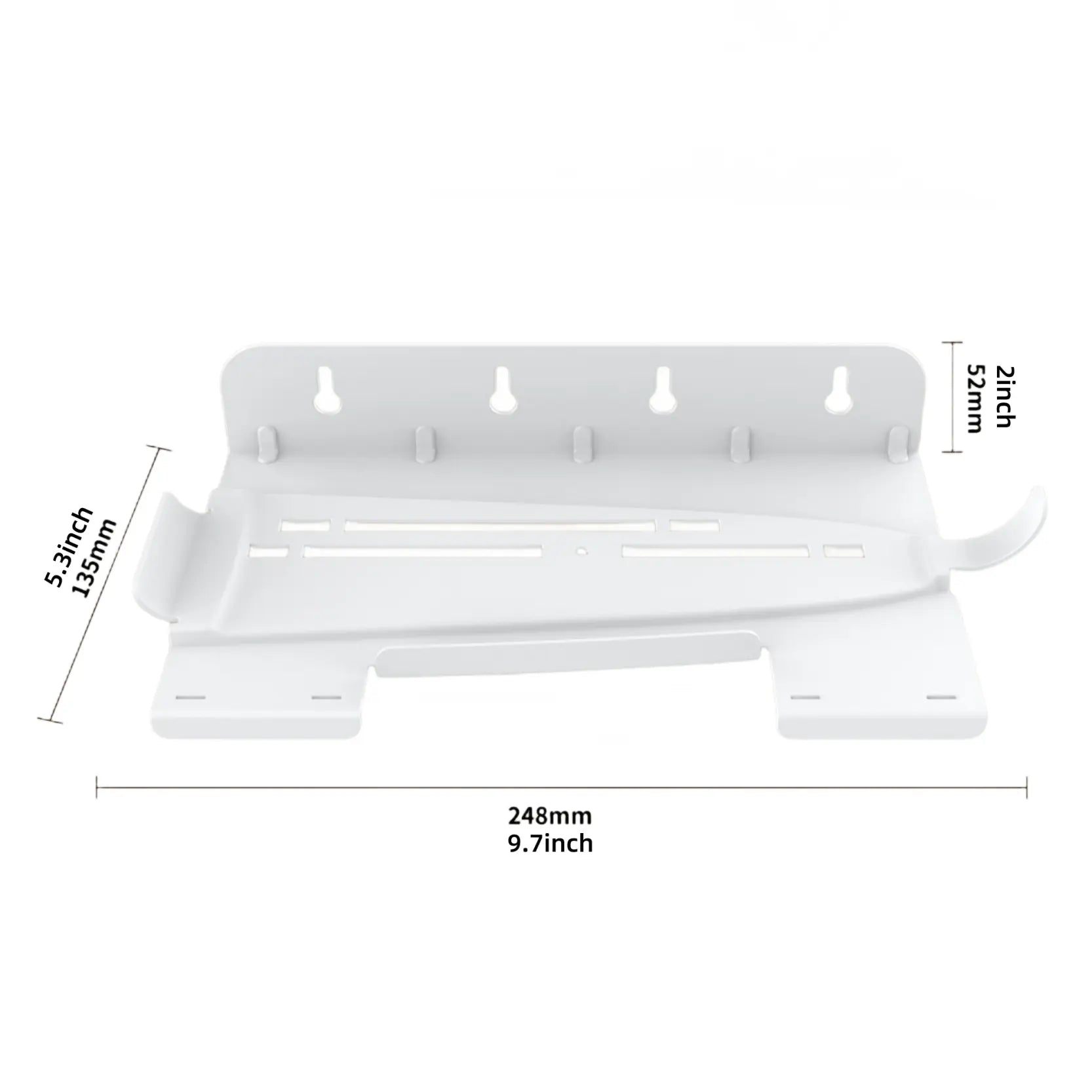 Vertical Wall Mount Stand for PS5 & PS5 Slim Console - Includes Controller Hook and Screw Fixing - Game Console Accessories