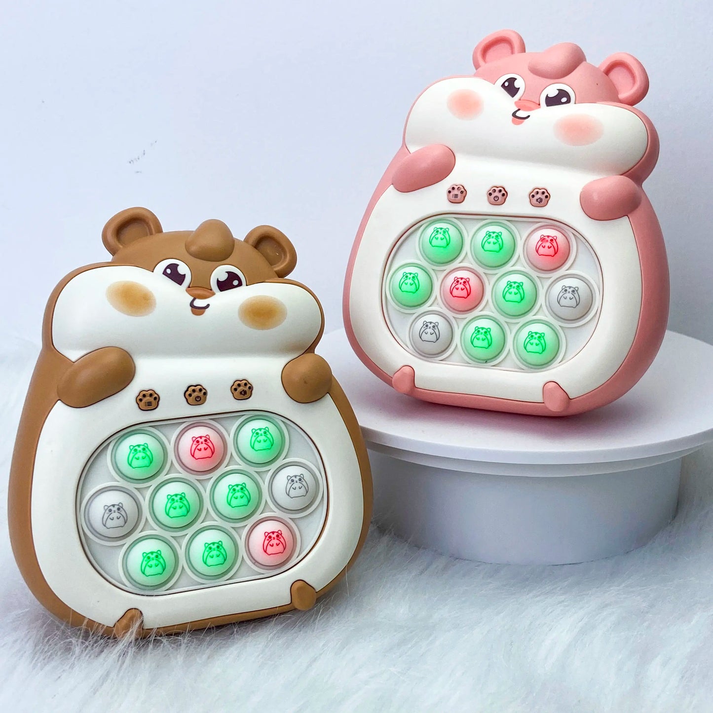 Groundhog Quick Push Console Game with Instant Sound Feedback