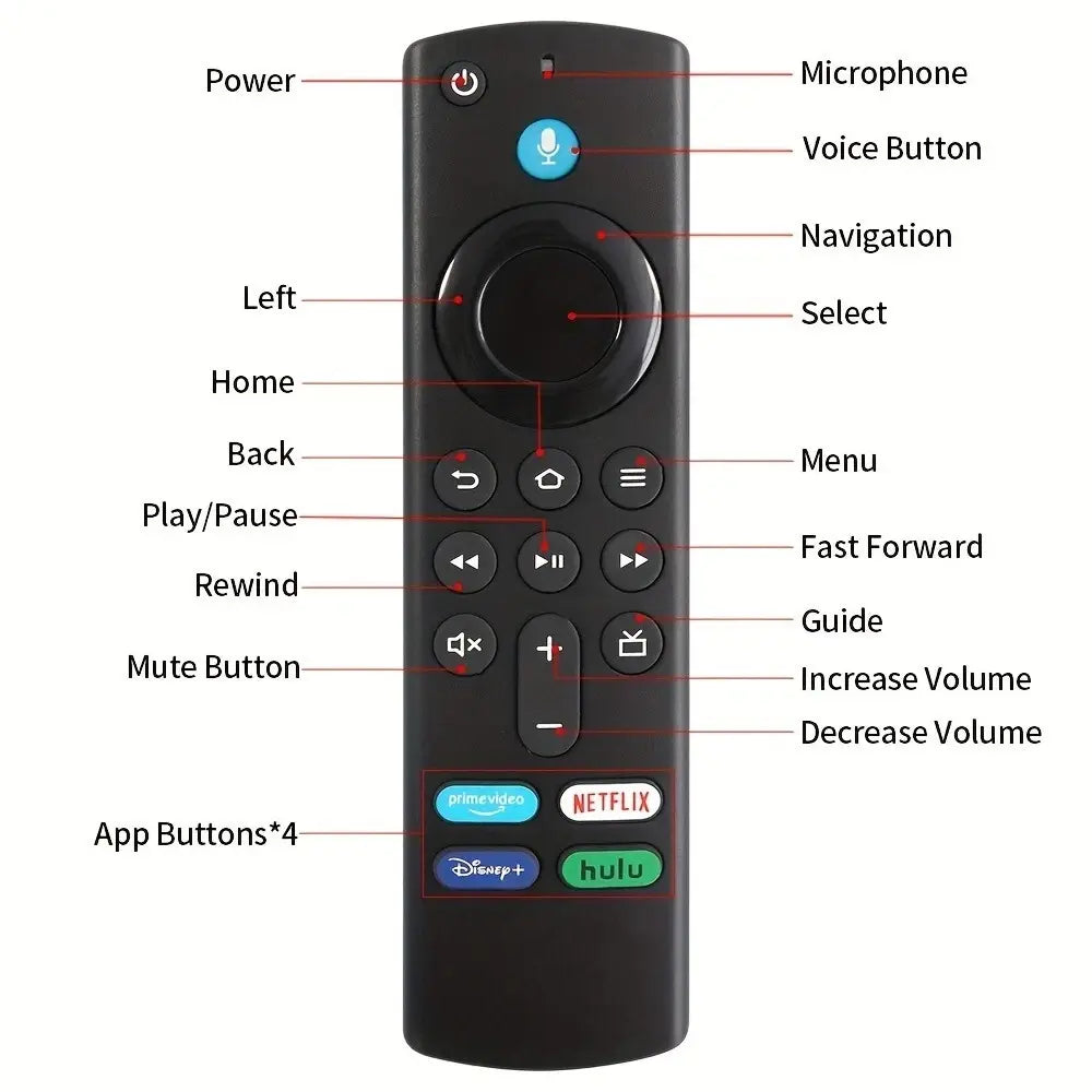 Voice Remote Control L5B83G for Amazon Fire TV Stick Lite 4K (3rd Generation) with Alexa Integration