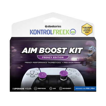 KontrolFreek Aim Boost Kit - Frenzy Edition for PlayStation 5 and PlayStation 4 Controllers | Performance Thumbsticks and Precision Rings Included