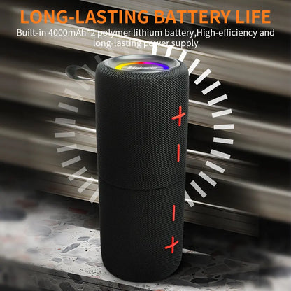CYBORIS S11 Plus/S11 2-in-1 Bluetooth Speaker - 40W/20W High Volume Stereo, IPX6 Waterproof, 24 Hours Playtime, Bluetooth V5.3 Connectivity for Smartphones and More, Premium Audio Subwoofers