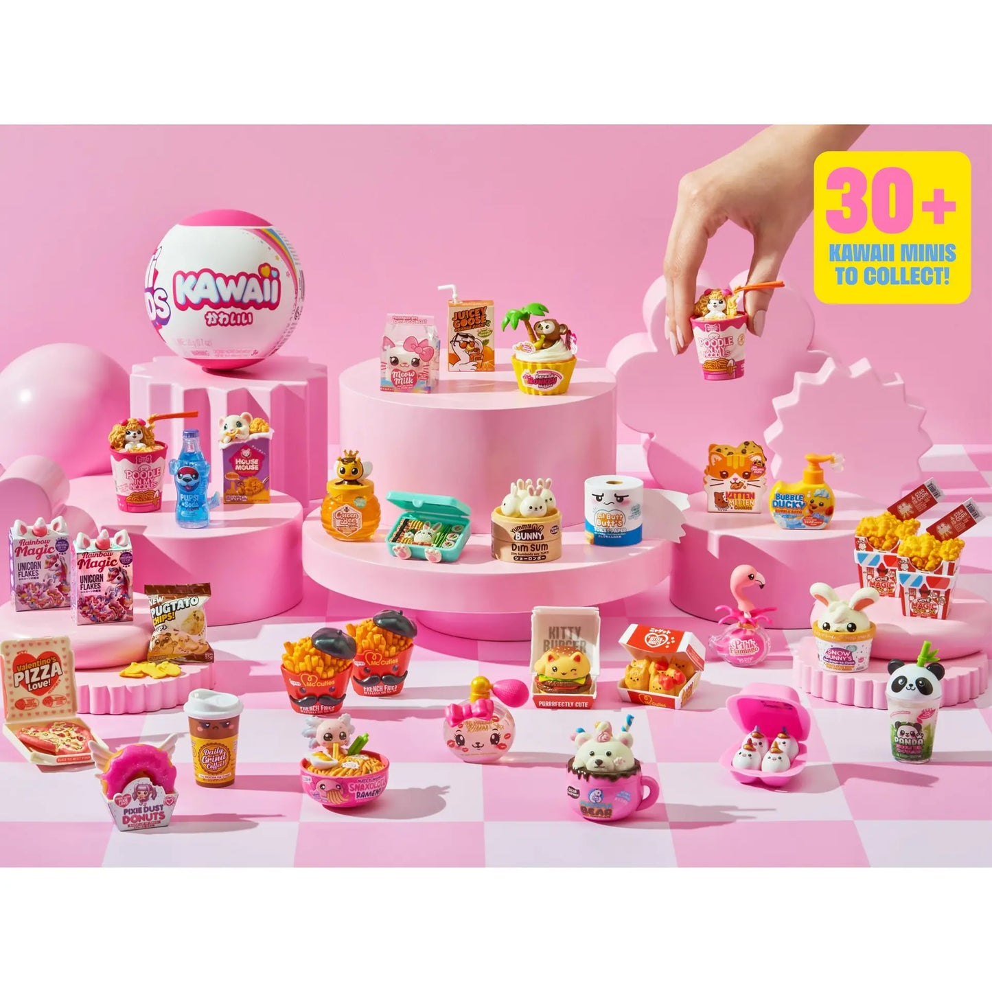Mini Brands Kawaii 2 Pack Blind Bag - Japanese Themed Collectibles, Surprise Kawaii Minis, Blind Packaging, Japanese Themed