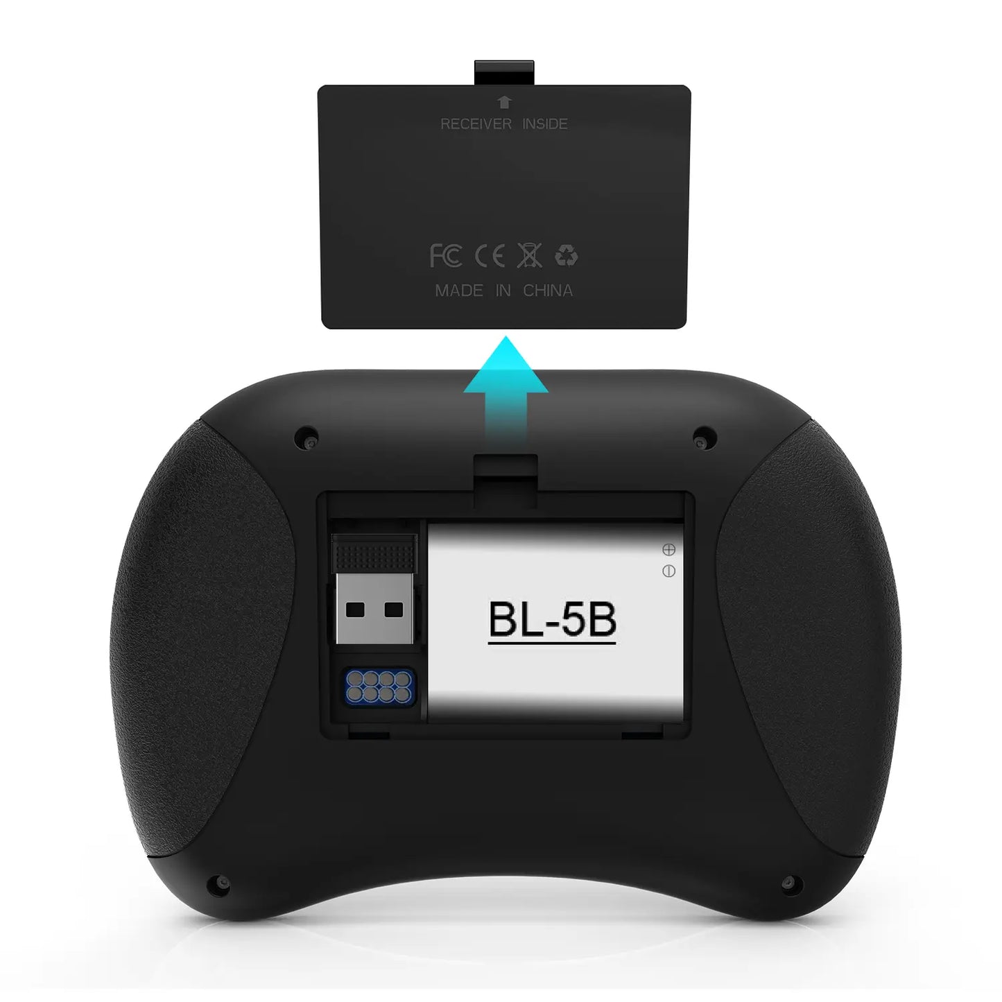 Rii X8 Mini Wireless Keyboard with Touchpad, 2.4GHz Connectivity, RGB Backlighting, and Rechargeable Battery for Android TV Box, Mac, PC, and Nvidia Shield Controller