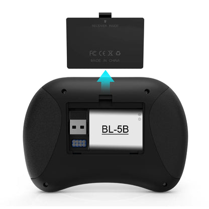 Rii X8 Mini Wireless Keyboard with Touchpad, 2.4GHz Connectivity, RGB Backlighting, and Rechargeable Battery for Android TV Box, Mac, PC, and Nvidia Shield Controller