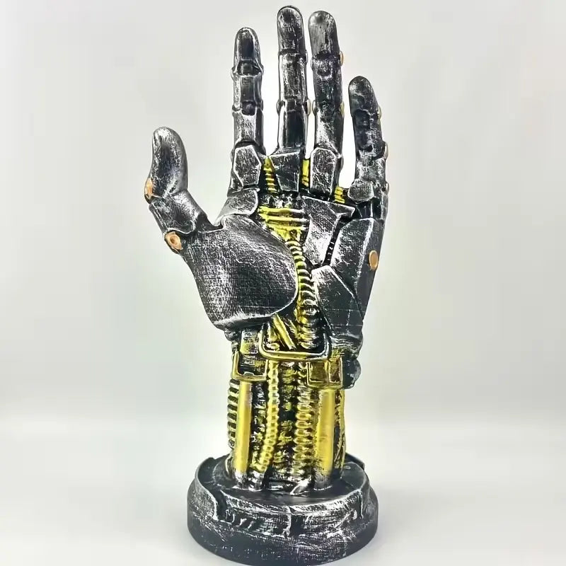 Sci-Fi Cyberpunk Mechanical Arm Statue - Ultra-Futuristic Decorative Ornament and Game Controller Holder, Ideal Gift for Gamers and Men for Valentine's Day, Father's Day, Christmas, and Anniversaries