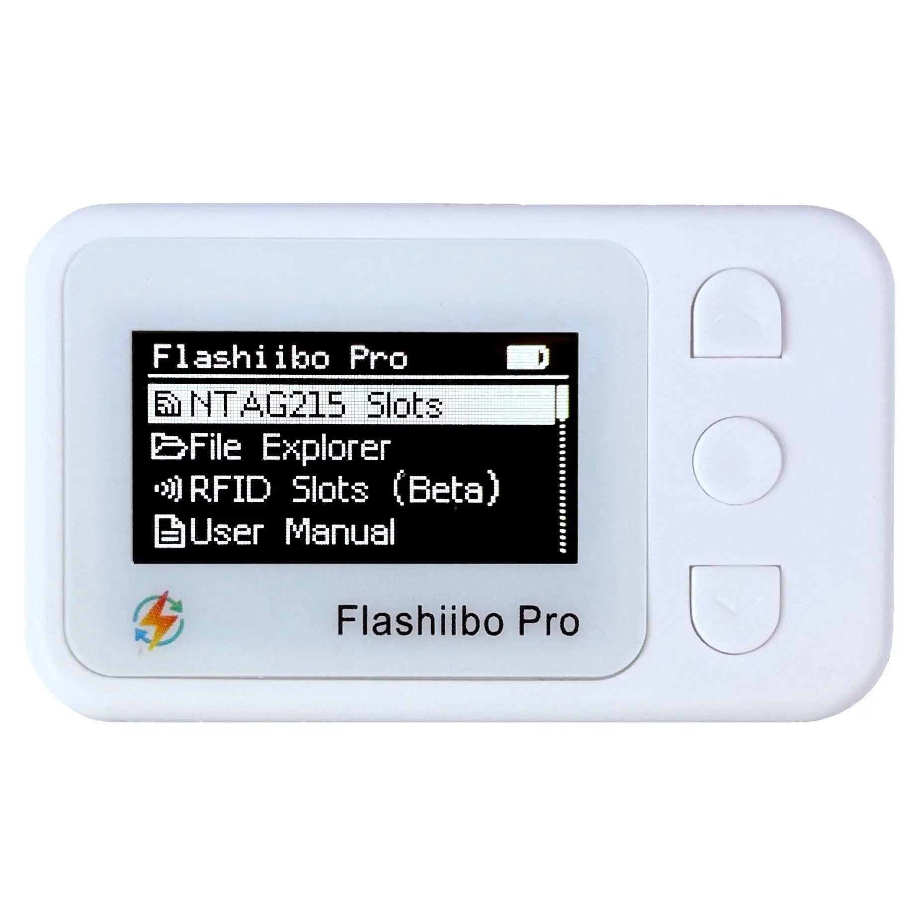 Flashiibo Pro NFC Emulator with 3000+ Saves, Unlimited Rewrite, Auto UID Regeneration, Rechargeable Battery, 1.4" OLED Screen, Compatible with Over 50 Nintendo Switch Games