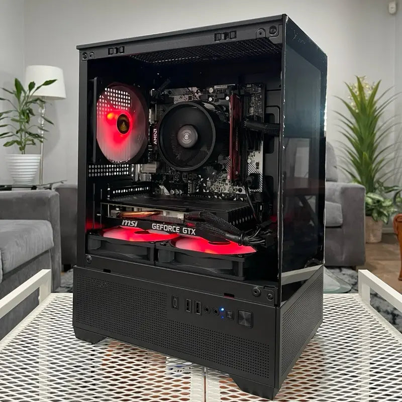 GTX 1660 6GB Graphics Card, Ryzen 5 2600 Processor, 8GB RAM | Black RGB Gaming Desktop PC