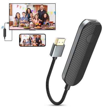 Ishare iOS Wireless HDMI Display Adapter - Streaming Device for All iPhone Models to TV, HD Video and Audio Sync, Supports YouTube and TikTok Mirroring, Not Compatible with Netflix