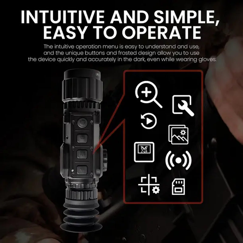 Clearview X350 Thermal Imaging Monocular with Real-Time Heat Detection and HD OLED Display for Outdoor Use
