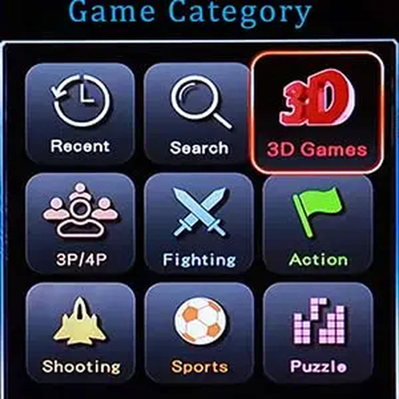 26800 Games in 1 Arcade Game Console - Retro Gaming Machine for PC, Projector & TV, Supports 2-4 Players, 1280x720 Resolution, 3D Game Features, Save/Load/Pause Options, and Favorite List Functionality