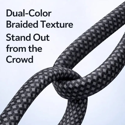 100W Right Angle USB-C Fast Charging Cable - PD PPS 60W/240W, 6A Braided Cord for iPhone 15/16/17 Pro Max, Samsung Android Phones, Tablets, and Laptops - 90 Degree Design for Enhanced Accessibility