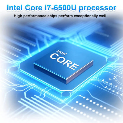 15.6" Portable Laptop with Intel Core i7-6500U, 32GB RAM, 2048GB SSD, 5000mAh Battery, Windows 11 Pro, and 3-Year Warranty