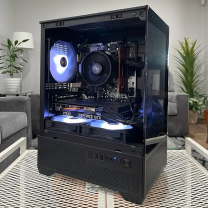 GTX 1660 6GB Graphics Card, Ryzen 5 2600 Processor, 8GB RAM | Black RGB Gaming Desktop PC