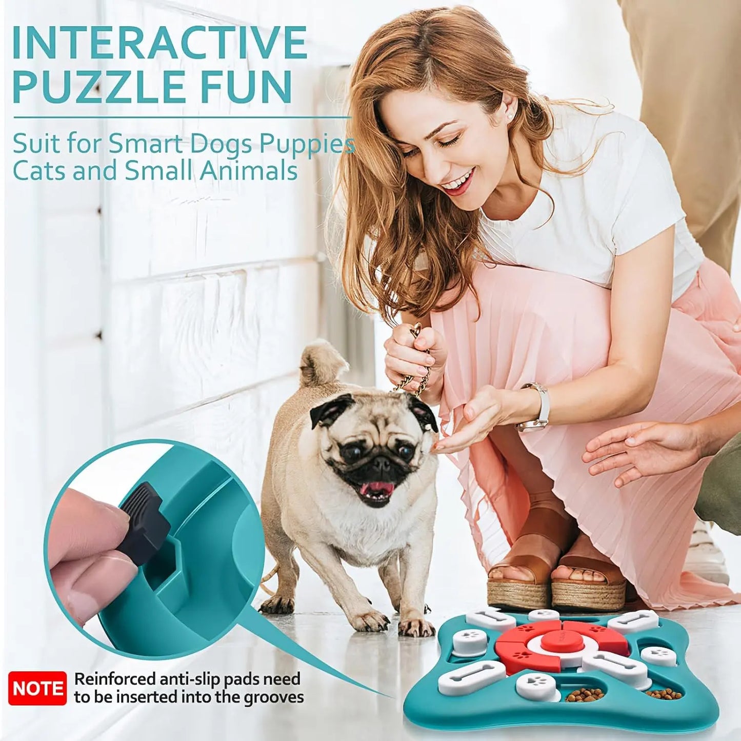 Enrichment Puzzle Toys for Dogs, Cats, and Puppies - Interactive Brain-Boosting Gifts